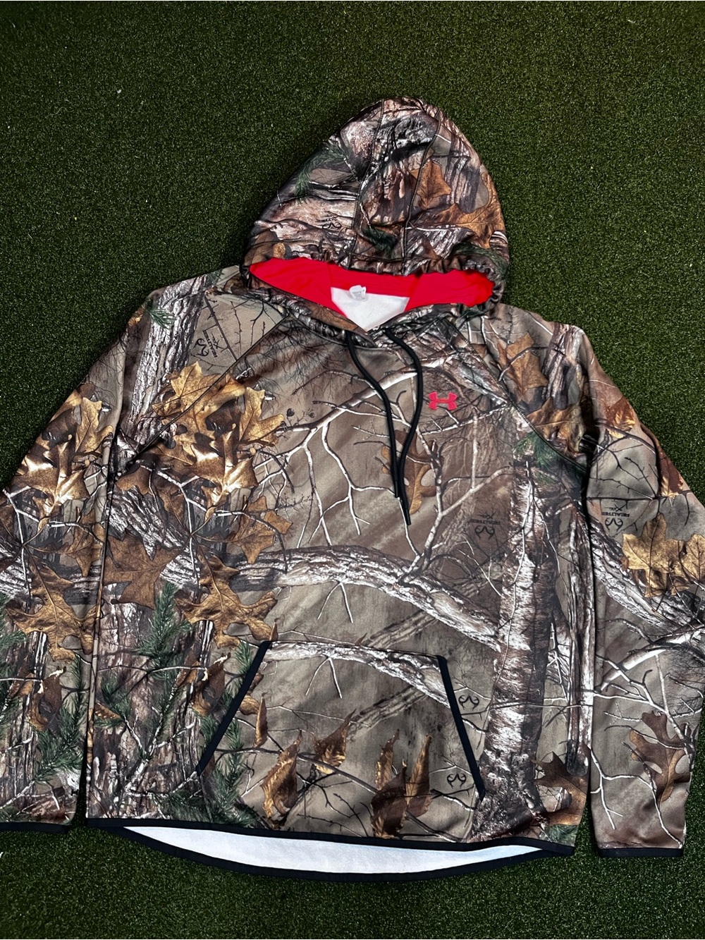 Under Armour Realtree Camouflage Women's Hoodie Sweatshirt Size XL Cold Gear